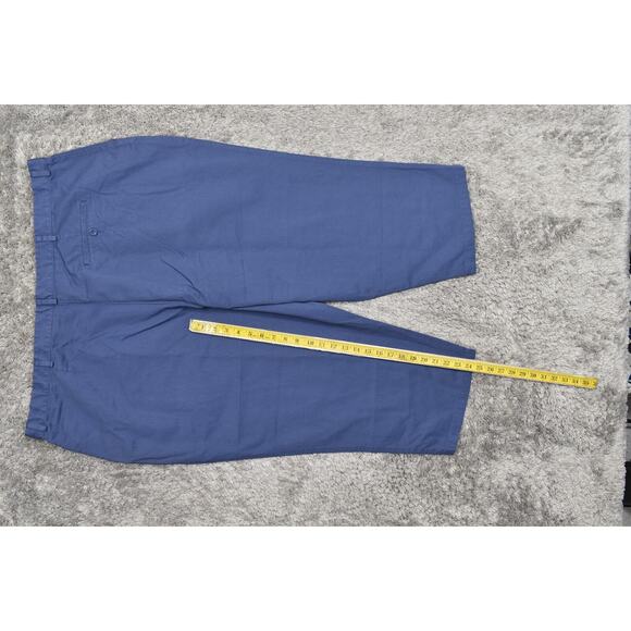 NEW L.L. Bean Women's Plus 26W Blue Capri Chino Original Fit Stretch Waist - Picture 4 of 8